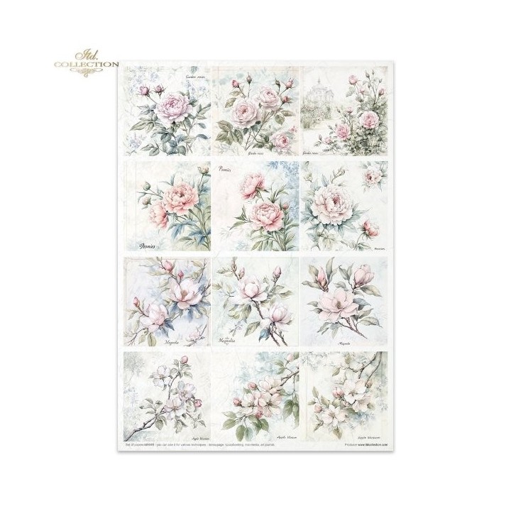 Creatieve set MS048 Bloemen Shabby Chic