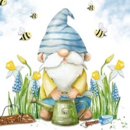 Garden gnome servet 33x33cm