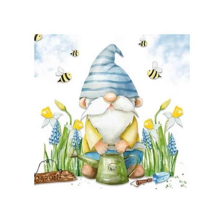 Garden gnome servet 33x33cm