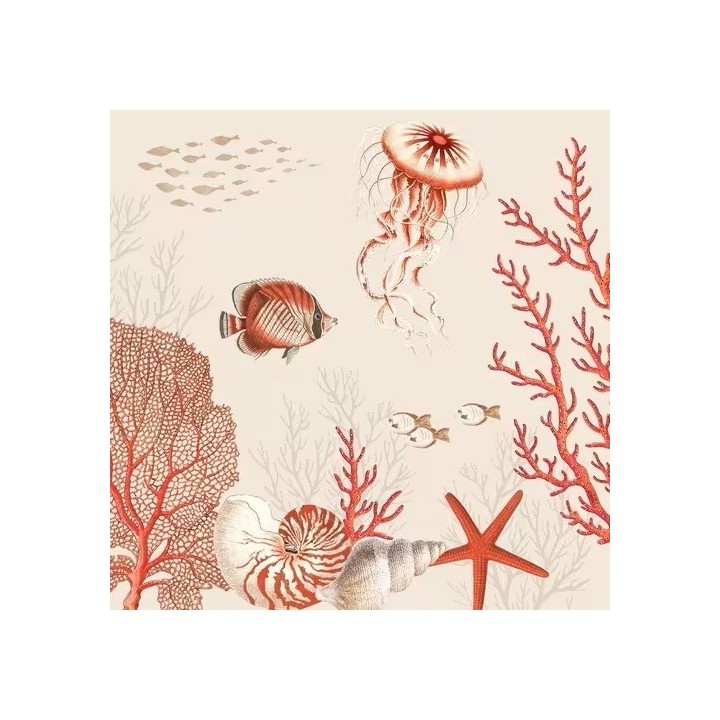 Coral reef servet 33x33cm