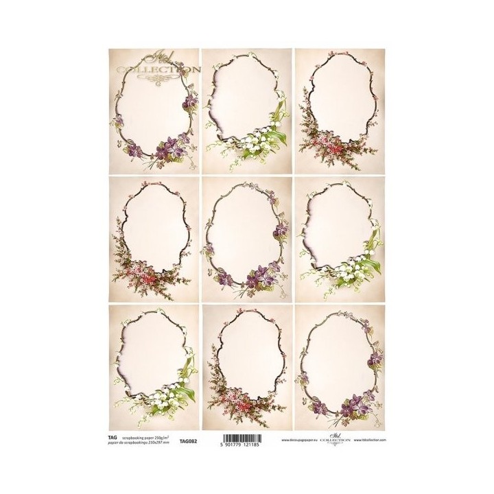 Labels, frames voor scrapbooking TAG0082