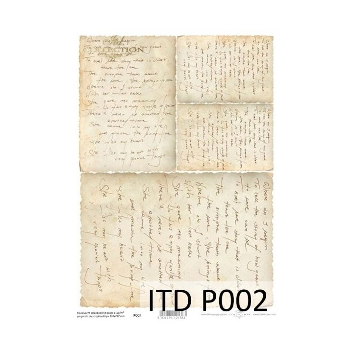 Translucent scrapbookingpapier P0002