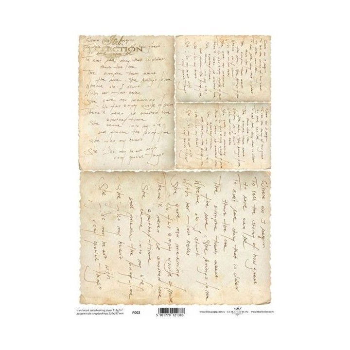 Translucent scrapbookingpapier P0002