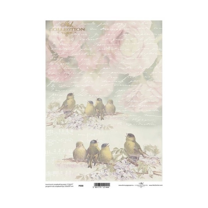 Translucent scrapbookpapier P0008