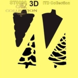 Sjabloon voor scrapbooking en decoupage 16x16 cm ST0090A