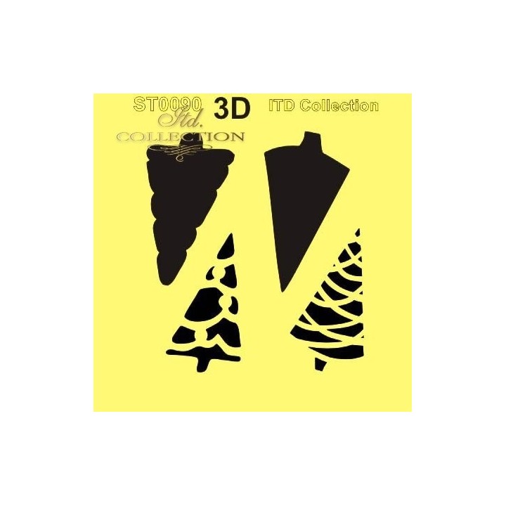 Sjabloon voor scrapbooking en decoupage 16x16 cm ST0090A