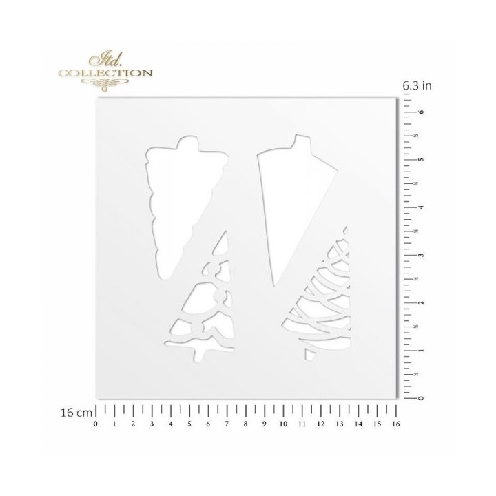 Sjabloon voor scrapbooking en decoupage 16x16 cm ST0090A