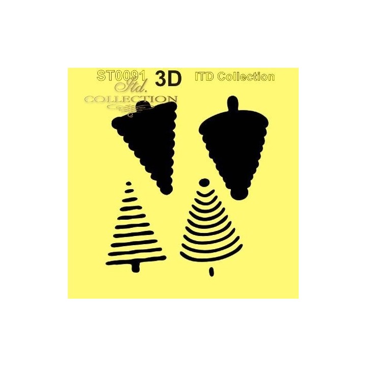 Sjabloon voor scrapbooking en decoupage 16x16 cm ST0091A