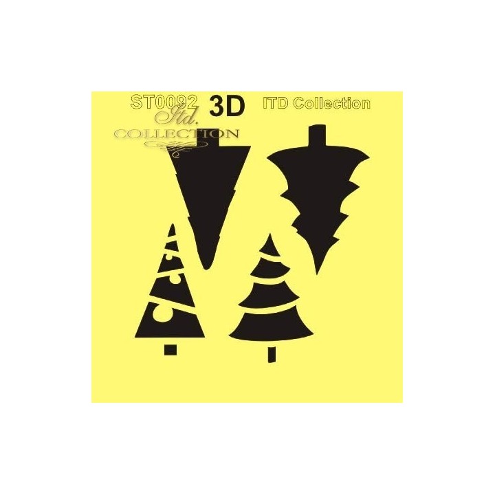 Sjabloon voor scrapbooking en decoupage 16x16 cm ST0092A