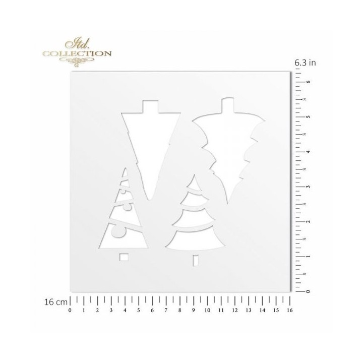 Sjabloon voor scrapbooking en decoupage 16x16 cm ST0092A