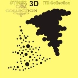 Sjabloon voor scrapbooking en decoupage 16x16 cm ST0093A