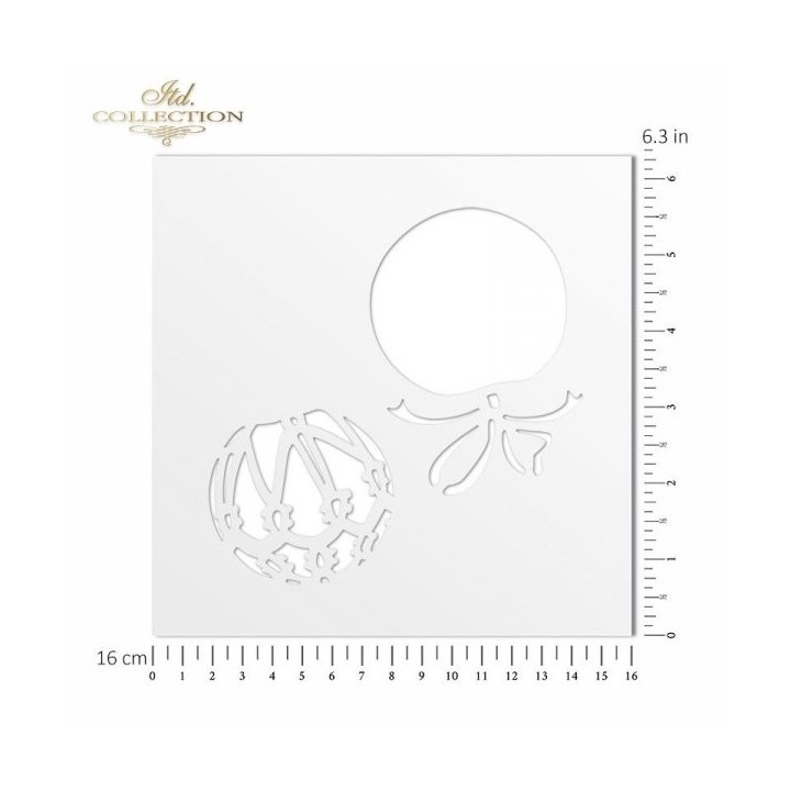 Sjabloon voor scrapbooking en decoupage 16x16 cm ST0094A