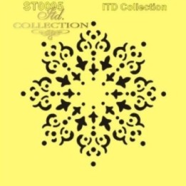 Sjabloon voor scrapbooking en decoupage 16x16 cm ST0095A