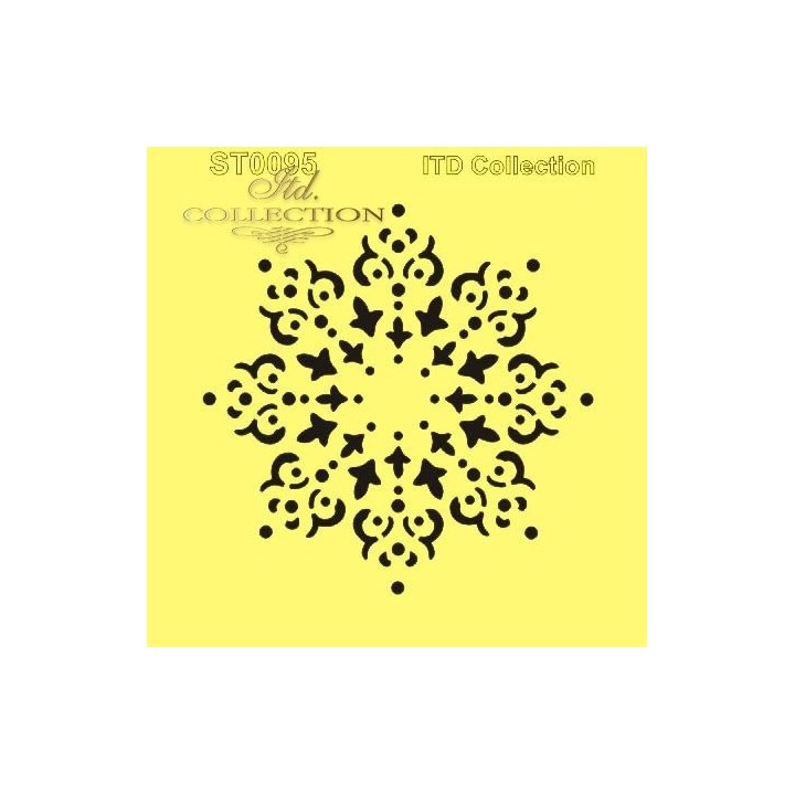 Sjabloon voor scrapbooking en decoupage 16x16 cm ST0095A
