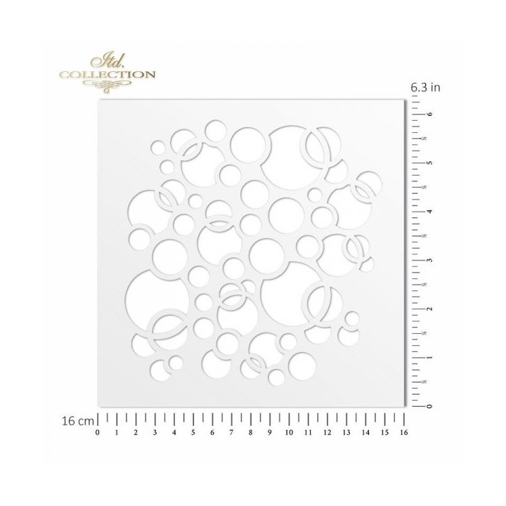 Sjabloon voor scrapbooking en decoupage 16x16 cm ST0096A