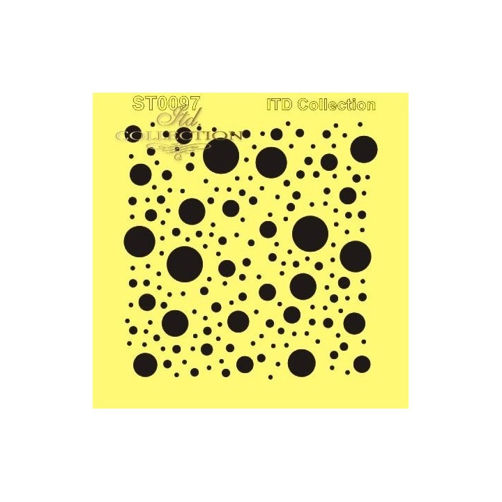 Sjabloon voor scrapbooking en decoupage 16x16 cm ST0097A