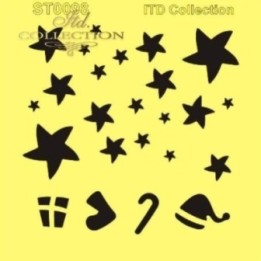 Sjabloon voor scrapbooking en decoupage 16x16 cm ST0098A