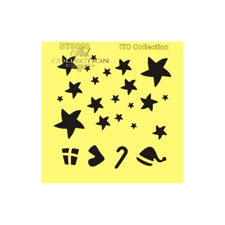Sjabloon voor scrapbooking en decoupage 16x16 cm ST0098A