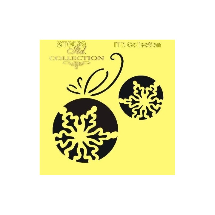 Sjabloon voor scrapbooking en decoupage 16x16 cm ST0099A