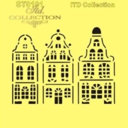 Sjabloon voor scrapbooking en decoupage 16x16 cm ST0101B
