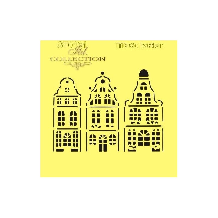 Sjabloon voor scrapbooking en decoupage 16x16 cm ST0101B