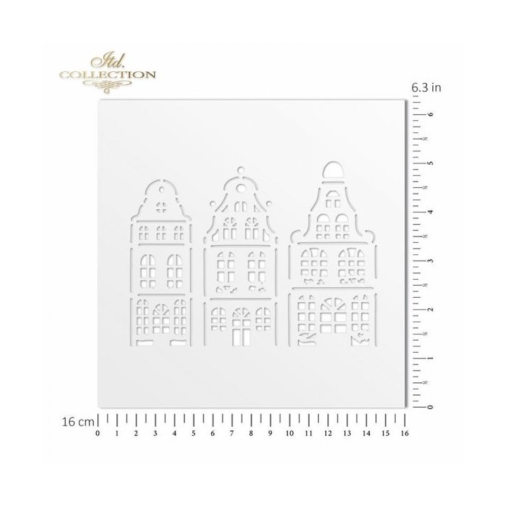 Sjabloon voor scrapbooking en decoupage 16x16 cm ST0101B