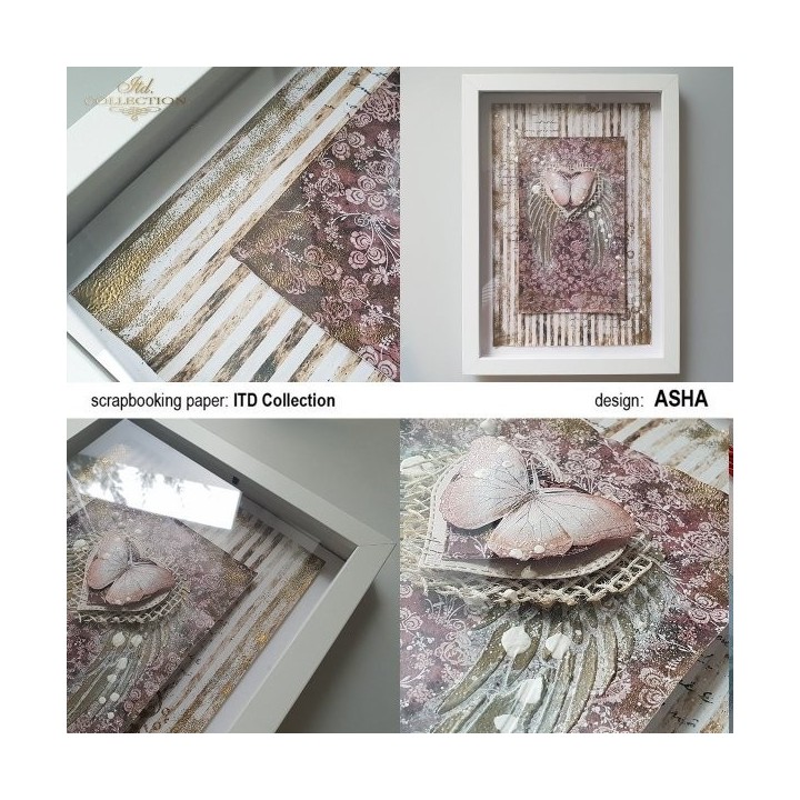 Sjabloon voor scrapbooking en decoupage 16x16 cm ST0102A