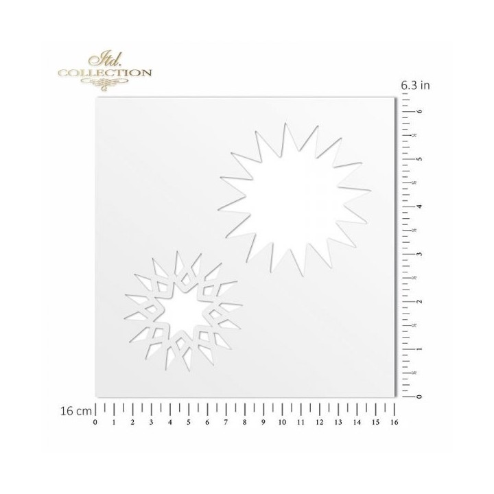 Sjabloon voor scrapbooking en decoupage 16x16 cm ST0105A