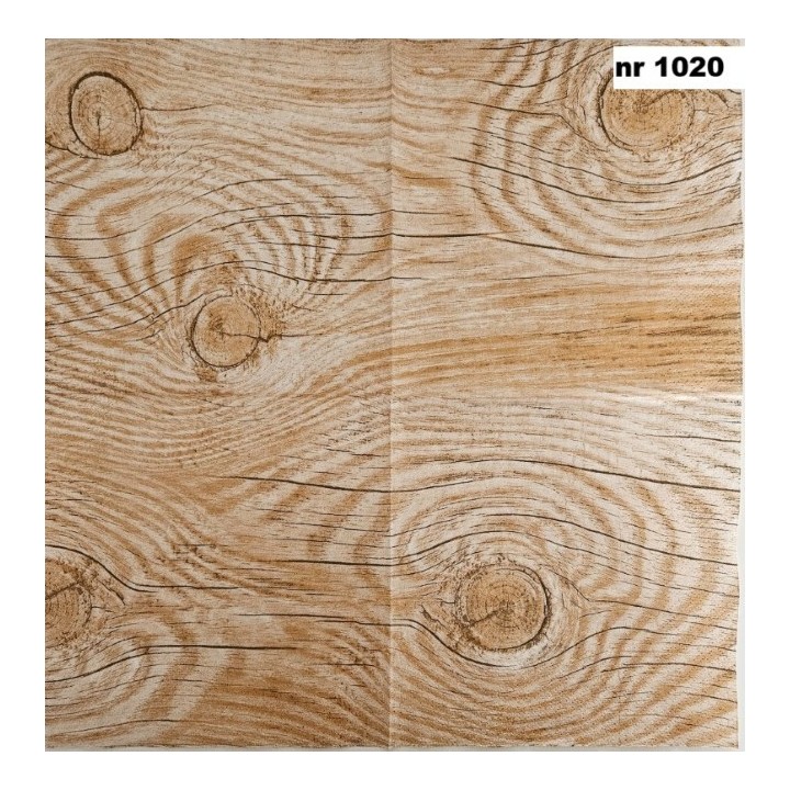 Natural wood servet 33x33cm