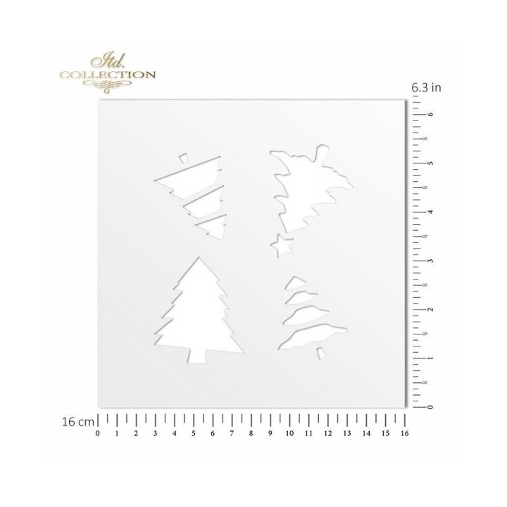 Sjabloon voor scrapbooking en decoupage 16x16 cm ST0106A