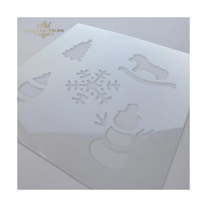 Sjabloon voor scrapbooking en decoupage 16x16 cm ST0107A