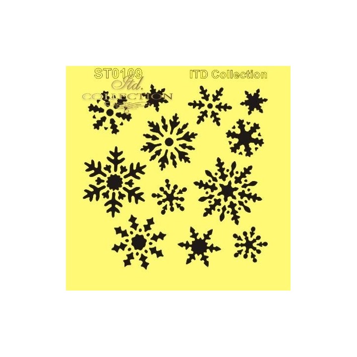 Sjabloon voor scrapbooking en decoupage 16x16 cm ST0109A