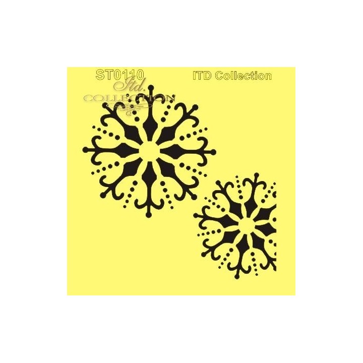 Sjabloon voor scrapbooking en decoupage 16x16 cm ST0110A