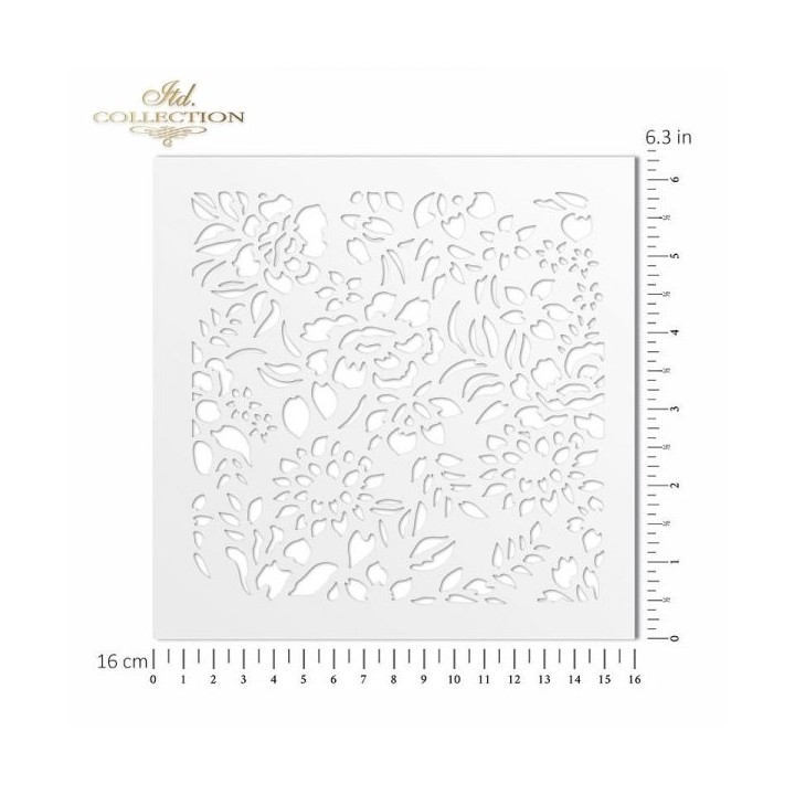 Sjabloon voor scrapbooking en decoupage 16x16 cm ST0111B