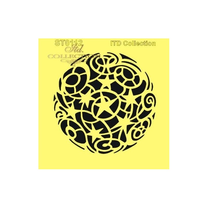 Sjabloon voor scrapbooking en decoupage 16x16 cm ST0112A