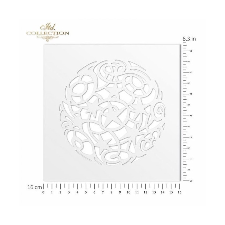 Sjabloon voor scrapbooking en decoupage 16x16 cm ST0112A