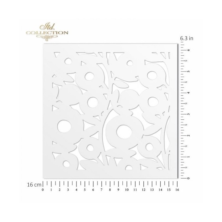 Sjabloon voor scrapbooking en decoupage 16x16 cm ST0113A