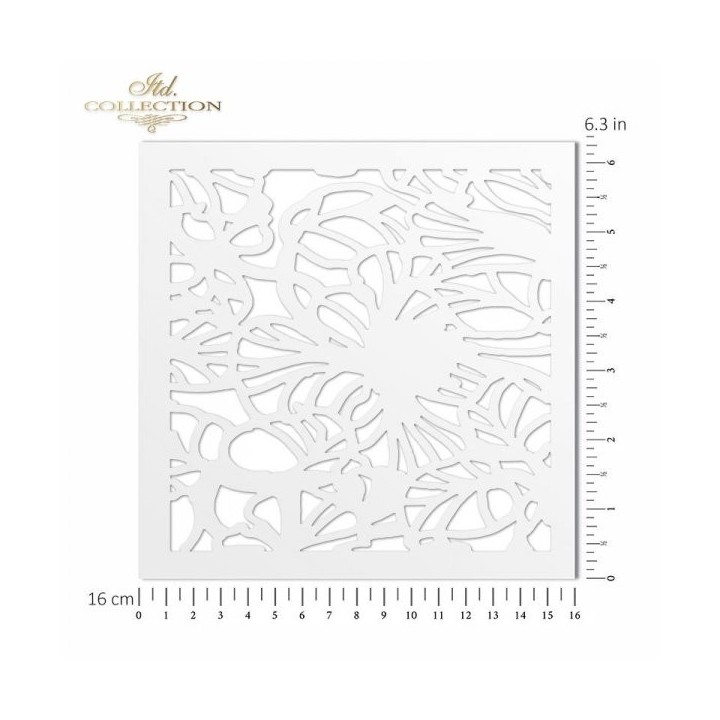 Sjabloon voor scrapbooking en decoupage 16x16 cm ST0115B