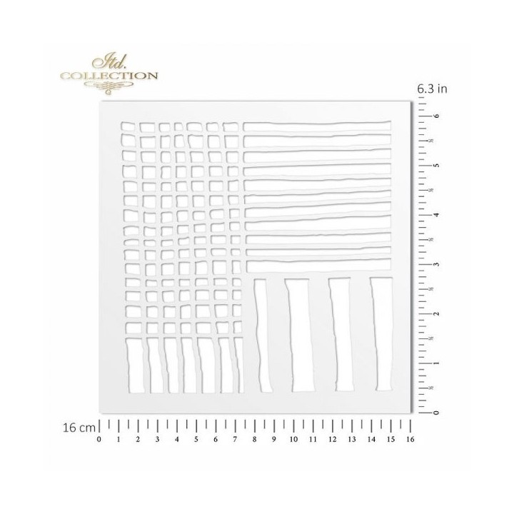 Sjabloon voor scrapbooking en decoupage 16x16 cm ST0116B