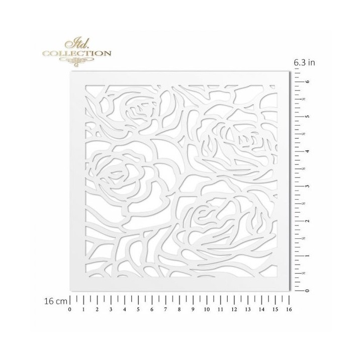 Sjabloon voor scrapbooking en decoupage 16x16 cm ST0120B