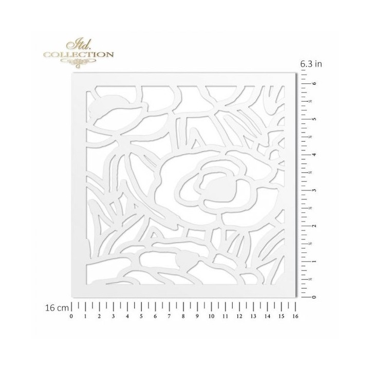 Sjabloon voor scrapbooking en decoupage 16x16 cm ST0121B