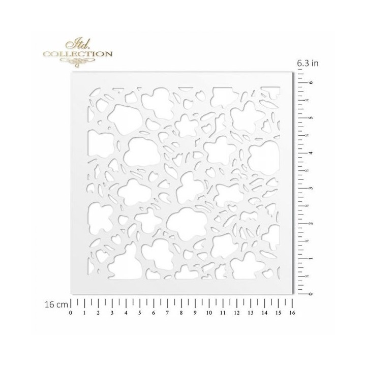 Sjabloon voor scrapbooking en decoupage 16x16 cm ST0122B