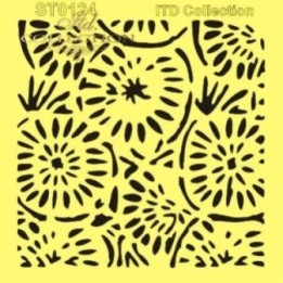 Sjabloon voor scrapbooking en decoupage 16x16 cm ST0124B