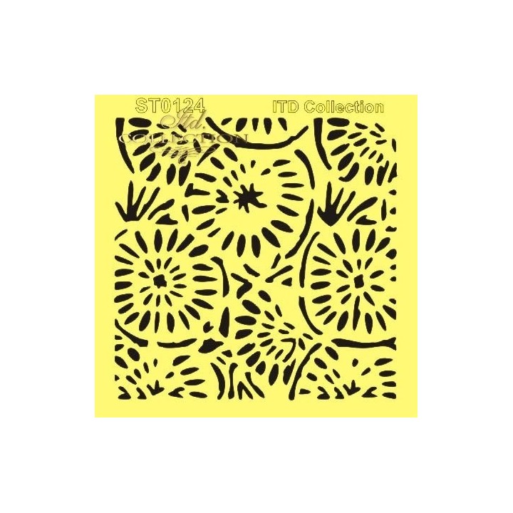 Sjabloon voor scrapbooking en decoupage 16x16 cm ST0124B