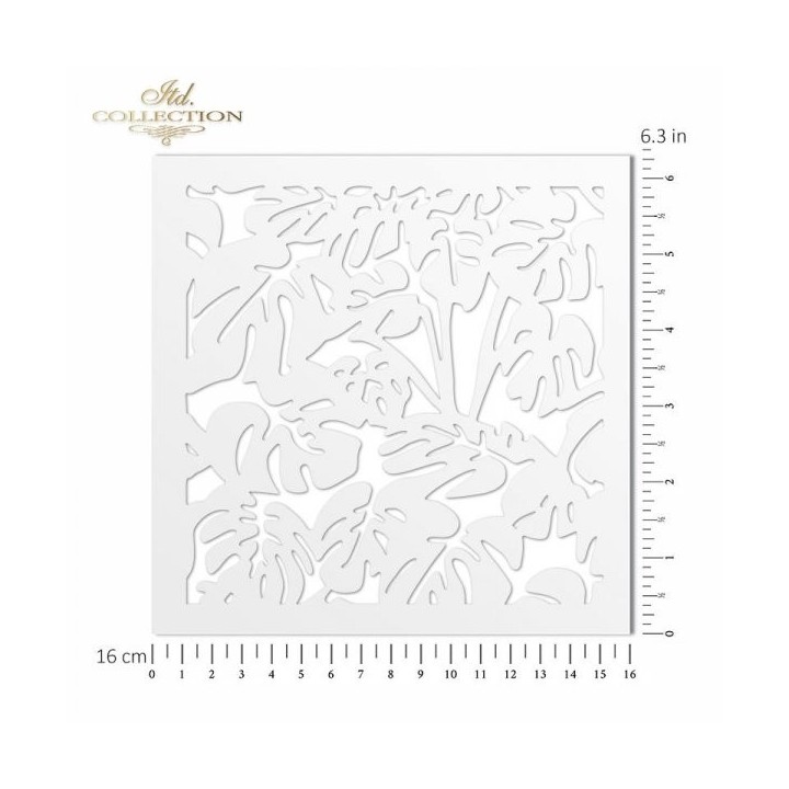 Sjabloon voor scrapbooking en decoupage 16x16 cm ST0125B