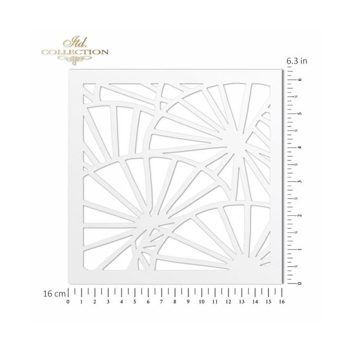 Sjabloon voor scrapbooking en decoupage 16x16 cm ST0126B