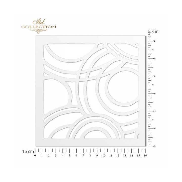 Sjabloon voor scrapbooking en decoupage 16x16 cm ST0127A