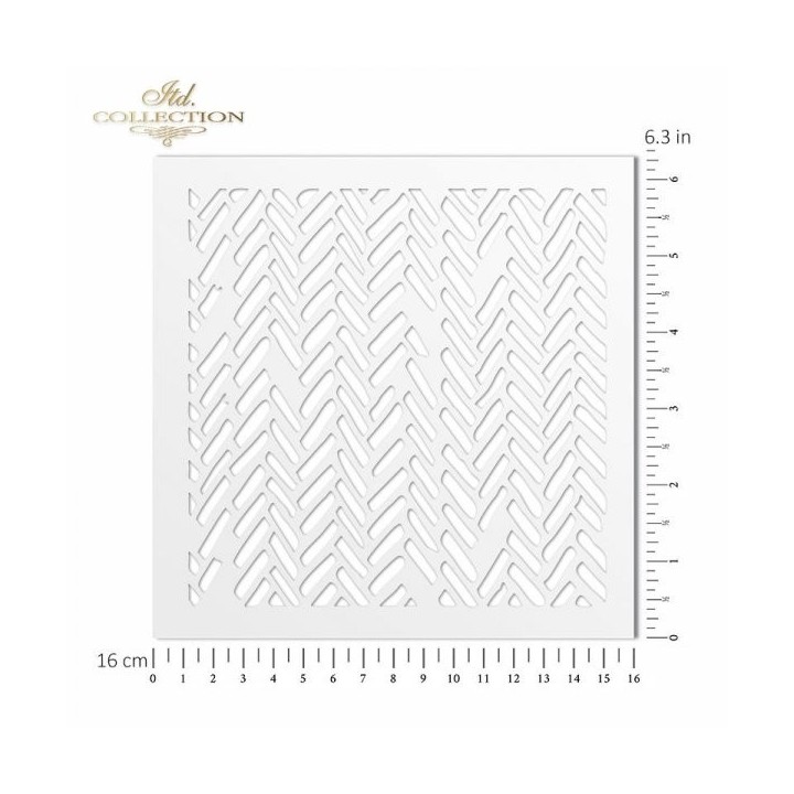 Sjabloon voor scrapbooking en decoupage 16x16 cm ST0129B