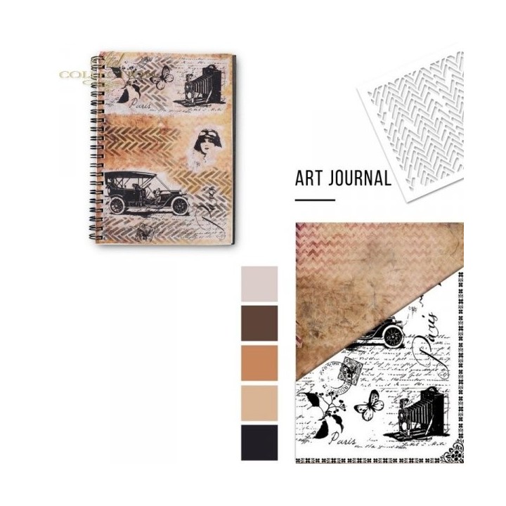 Sjabloon voor scrapbooking en decoupage 16x16 cm ST0129B