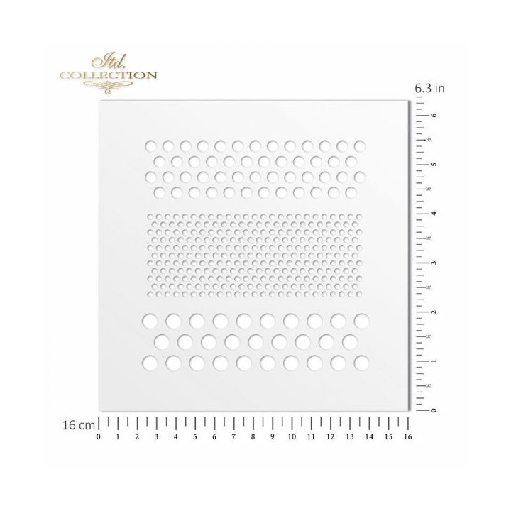 Sjabloon voor scrapbooking en decoupage 16x16 cm ST0139B